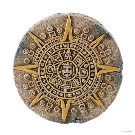 Декорація для тераріума Exo Terra Aztec Calendar Stone камінь схованка маленька