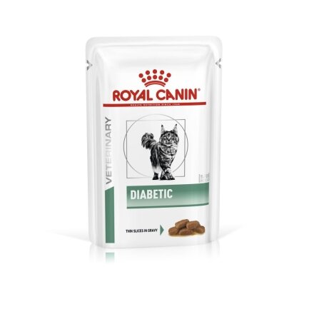 Дієтичний вологий корм Royal Canin DIABETIC CAT (шматочки у соусі) для котів 85 г