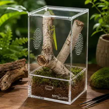 Тераріум акриловий Repti-Zoo Easy Clean Acrylic ACR46 10×10×20 см для комах, павуків: додаткове фото 6