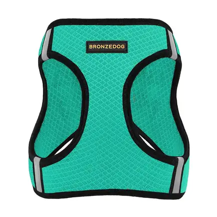 Шлея для собак Bronzedog Mesh Vest 3D сітка ментолова M: додаткове фото 2