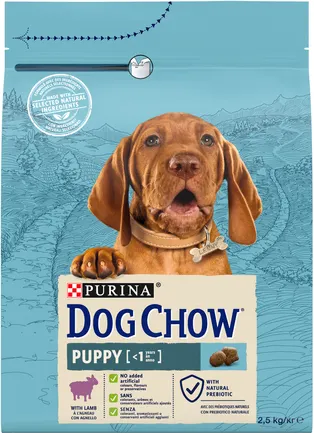 Сухий корм DOG CHOW Puppy <1 для цуценят з ягням 2,5 кг