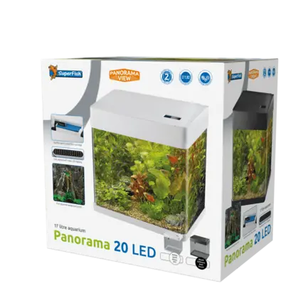 Акваріум скляний - Superfish Panorama 20 LED WHITE (A4052005): додаткове фото 3