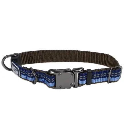 Coastal K9 Explorer Collar КОСТАЛ К9 ЕКСПЛОРЕР світловідбивний нашийник для собак, 1.6х20-30см Сапфіровий