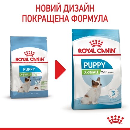 Сухий корм Royal Canin XSMALL PUPPY для цуценят мініатюрних порід 3 кг — Фото 1