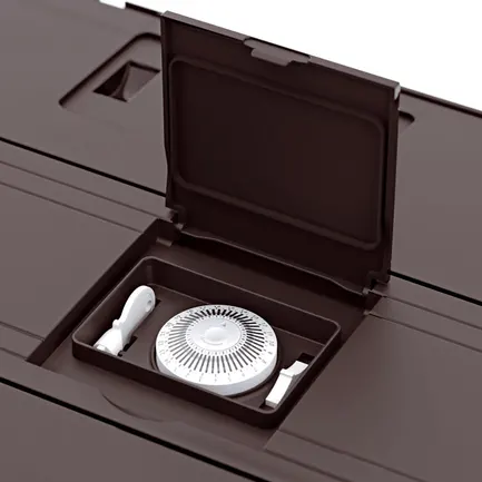 Ferplast DUBAI 100 LED AQU WHITE Акваріум скляний з LED-освітленням, білий: додаткове фото 5