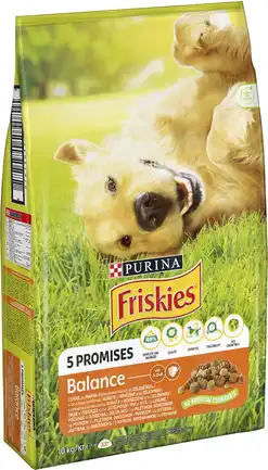 Сухий корм FRISKIES Balance для дорослих собак з куркою, яловичиною та овочами 10 кг: додаткове фото 2