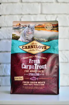 Сухий корм Carnilove Fresh Carp & Trout для стерилізованих котів, риба, 6 кг: додаткове фото 8