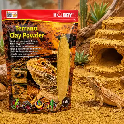 Глиняний порошок для тераріумного субстрату Hobby Terrano Clay Powder yellow 1,3 кг (33212): додаткове фото 2