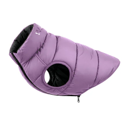 Курточка для собак WAUDOG Re-clothes двостороння, M40, A 38-40, B 63-66, C 39-42, бузковий