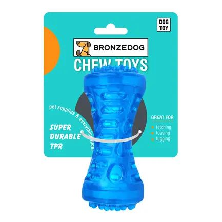 Іграшка для собак Bronzedog CHEW Звукова гантеля 5 х 13 см M: додаткове фото 4