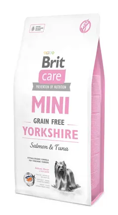 Сухий корм Brit Care GF Mini Yorkshire для йоркширських тер'єрів, з лососем та тунцем, 7 кг