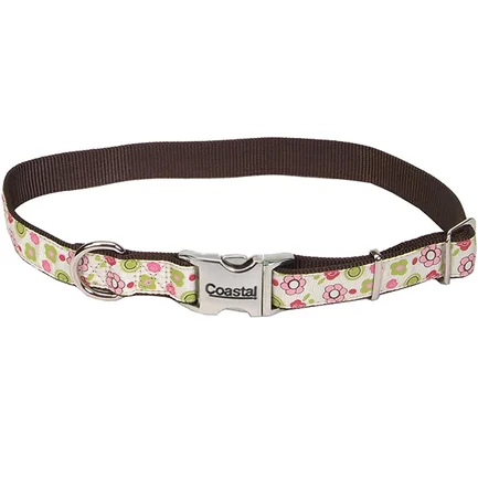 Coastal Pet Attire Ribbon КОСТАЛ РІББОН нашийник для собак, 1.6х30см Квіти троянд