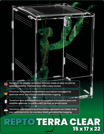 Тераріум REPTO TERRA CLEAR 15X16,5X21,5 (R1100755): додаткове фото 2