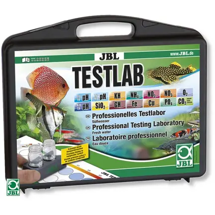 Валіза JBL Testlab з тестами для вимірювання 13 параметрів води в прісноводних акваріумах