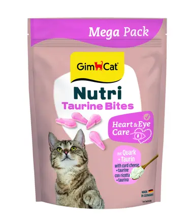 Вітаміни GimCat NUTRI TAURINE BITES QUARK для котів із сиром і таурином 425г