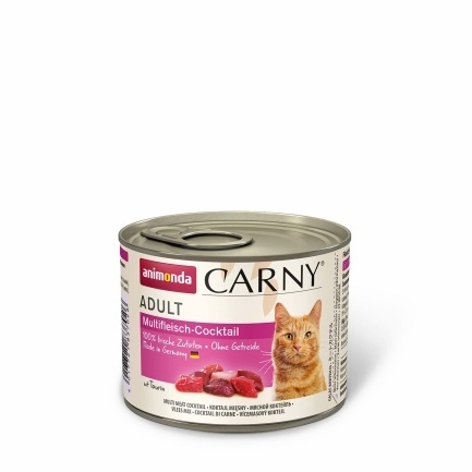 Вологий корм Animonda Carny для дорослих котів, мультим&#039;ясний коктейль, 200 г