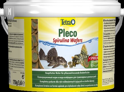 Корм Tetra Pleco Spirulina Wafers для травоїдних донних рибок, 1,75 кг (пластинки)