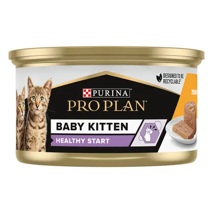 Вологий корм PRO PLAN Baby Kitten Healthy Start для кошенят після відлучення від матері мус з куркою 85 г: додаткове фото 2
