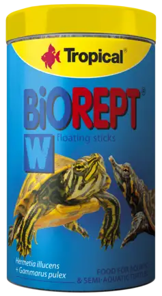 Сухий корм Tropical Biorept W для водоплавних черепах, 300 г (гранули)