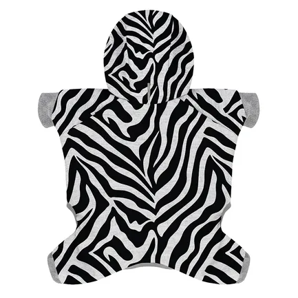 Комбінезон для собак WAUDOG Clothes малюнок "Зебра", софтшелл, S40, B 52-57 см, С 32-37 см: додаткове фото 2