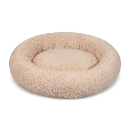 Pet Fashion Teddy лежак для котів 48х48х10 см, бежевий