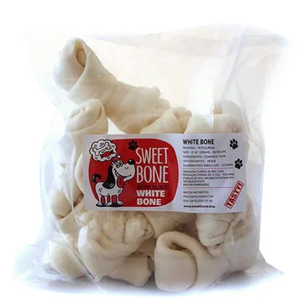 Ласощі Sweet Bone Кістка біла дута Дента 7 шт / упак, 455 г
