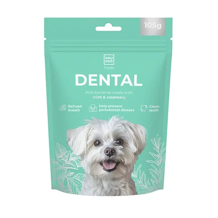 Ласощі для собак WAUDOG Treats Dental Паличка для чистки зубів з м'ятою і розмарином, 105 г: додаткове фото 3