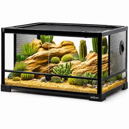 Тераріум Repti-Zoo 60x45x32см зі скляними дверцятами, замком та водостійким дном (RK0117N)
