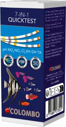 Тест-смужки для тестування акваріумної води COLOMBO AQUA QUICKTEST 6-50 STRIPS (A5020290): додаткове фото 2