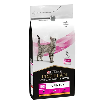 Сухий дієтичний корм PRO PLAN VETERINARY DIETS UR Urinary для дорослих котів для розчинення та зниження утворення струвітних каменів з куркою 1,5 кг: додаткове фото 2