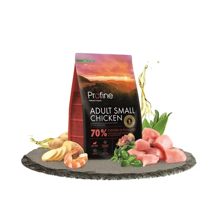 Корм сухий Profine Small Chicken and Potatoes для дорослих собак дрібних порід, з куркою та картоплею, 3 кг: додаткове фото 2