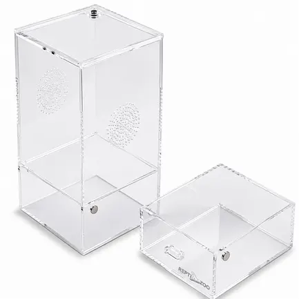 Тераріум акриловий Repti-Zoo Easy Clean Acrylic ACR46 10×10×20 см для комах, павуків: додаткове фото 8