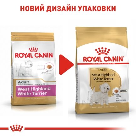 Сухий корм Royal Canin WESTIE ADULT для дорослих собак породи Вест-хайленд-вайт-тер&#039;єр 3 кг