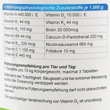 Вітаміни Canina V25 Vitamintabletten для собак, полівітамінний комплекс, 700 г (210 табл) — Фото 5