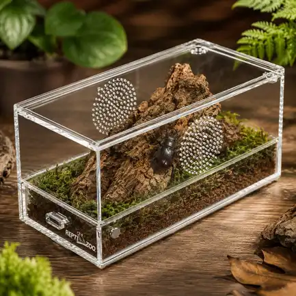 Тераріум акриловий Repti-Zoo Easy Clean Acrylic ACR47 20×10×10 см для комах, павуків: додаткове фото 4