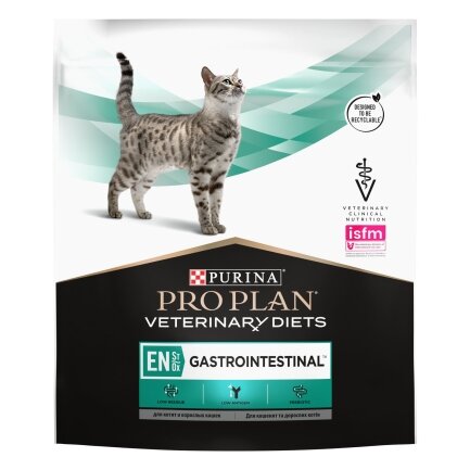 Сухий дієтичний корм PRO PLAN VETERINARY DIETS EN Gastrointestinal для кошенят та дорослих котів для зменшення розладів кишкової абсорбції та годівлі у період відновлення, одужання 400 г