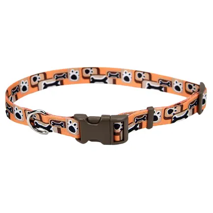 Coastal Pet Attire Styles КОСТАЛ СТАЙЛС нашийник для собак, 1х12-30см Помаранчева кістка