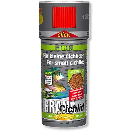 JBL (ДжБЛ) Grana Сichlid CLICK корм для риб, 250 мл, преміум з дозатором.