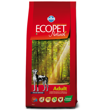 Сухий корм Farmina ECOPET NATURAL Adult MAXI для дорослих собак великих порід, з куркою, 12 кг