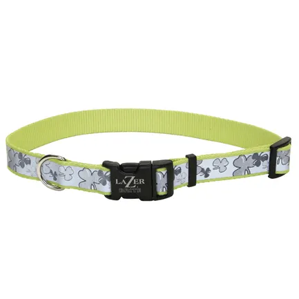 Coastal Lazer Brite Reflective Collar КОСТАЛ ЛАЗЕР БРАЙТ світловідбивний нашийник для собак, 1.6х30-46см Конюшина