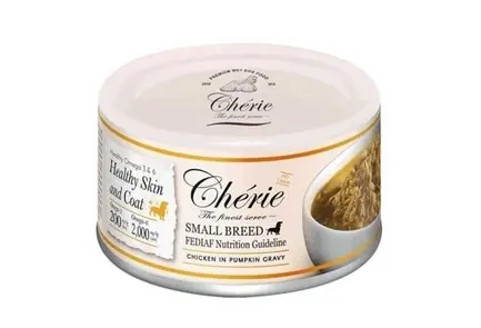 Cherie Small Breed Вологий корм для собак малих порід, курка в гарбузовому соусі 80 г