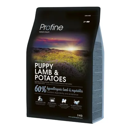 Сухий корм Profine Puppy для цуценят та юніорів всіх порід, з ягнятиною та картоплею, 3 кг