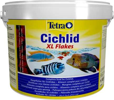 Корм Tetra Cichlid XL Flakes для рибок цихлід, 1,9 кг (пластівці)