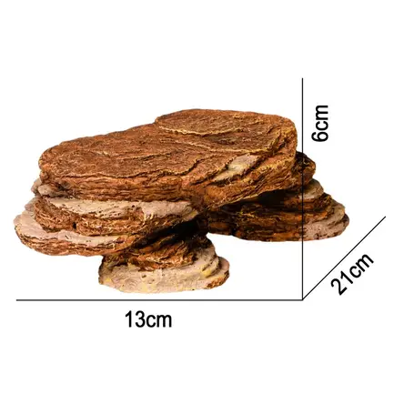 Декорація криївка Terrario Mountain Shelf S 13x21x6см (22147): додаткове фото 2