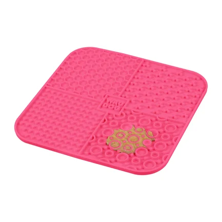 Килимок для злизування WAUDOG Silicone, 190х190х10 мм, рожевий: додаткове фото 5