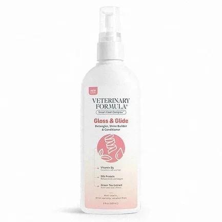 Veterinary Formula Gloss & Glide Conditioner ВЕТЕРИНАРНА ФОРМУЛА ГЛОСС і ГЛАЙД кондиціонер від ковтунів для собак і котів, антистатик 0,236 л