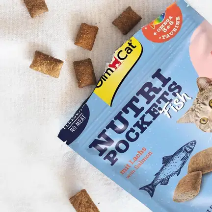 Ласощі для котів GimCat Nutri Pockets Fish Лосось 60 г: додаткове фото 2
