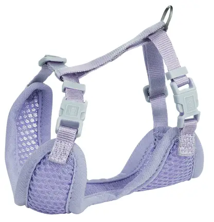 Шлея з повідцем Trixie для цуценят S–M 26–34 см х 10 мм 2,00 м світло-бузковий