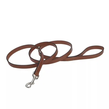 Coastal Circle-T Dog Leash КОСТАЛ СЕРКЛ-Т шкіряний повідець для собак, 2.5смХ1.2м Каштановий