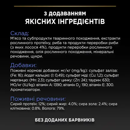 Вологий корм PRO PLAN Adult Indoor для дорослих котів що живуть вдома шматочки у підливці з лососем 85 г: додаткове фото 9